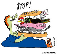 Charlie Hebdo hamburger